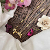 Vriksham Elegant Gold Look Alike Square Anklets-G20677